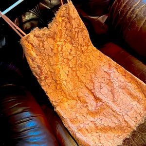 Beautiful Pink Lace Mini Dress